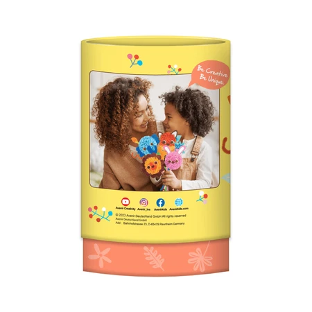 Pom Pom creative set - animal bouquet