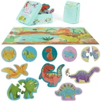 Puzzle progresivo infantil 10 en 1, Boppi - Dinosaurios