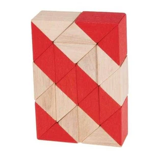Logic game, natural-red snake