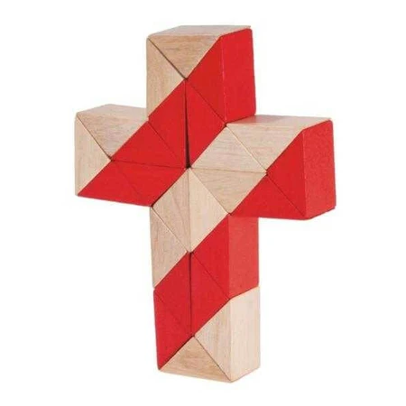 Logic game, natural-red snake