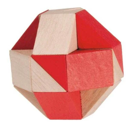 Logic game, natural-red snake