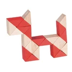 Logic game, natural-red snake