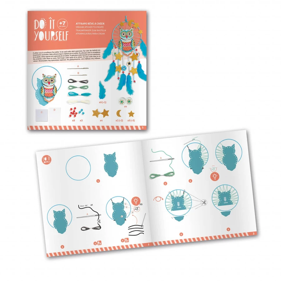 DIY Djeco Set, Traumfänger mit Glitter