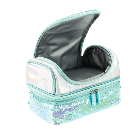 Girabrilla Lunchbox - gesteppte Thermobox mit Wendepailletten und wasserdichtem Innenleben