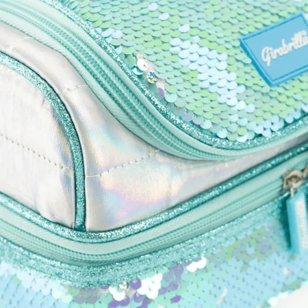 Girabrilla Lunchbox - gesteppte Thermobox mit Wendepailletten und wasserdichtem Innenleben