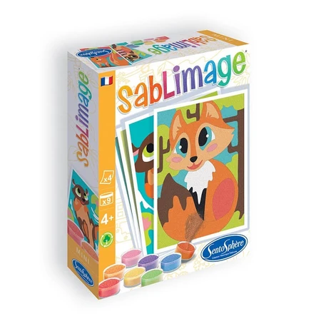 Kit de arena creativa - Mini Sablimage Animales del bosque - Sentosfera