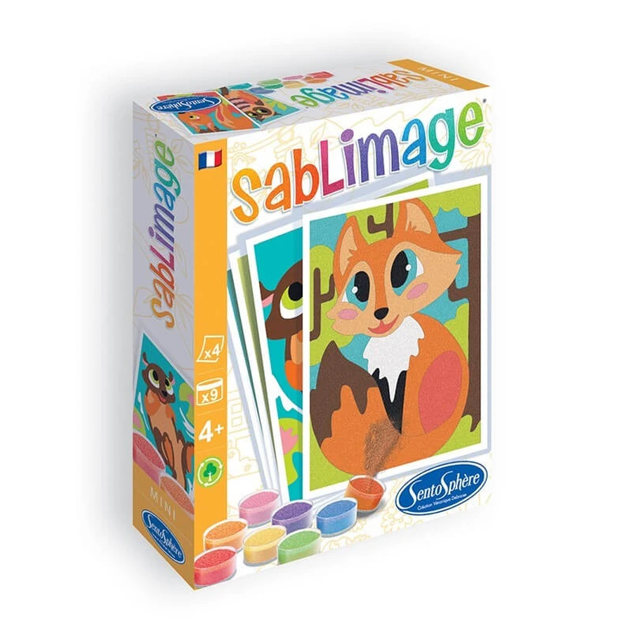 Kit de arena creativa - Mini Sablimage Animales del bosque - Sentosfera