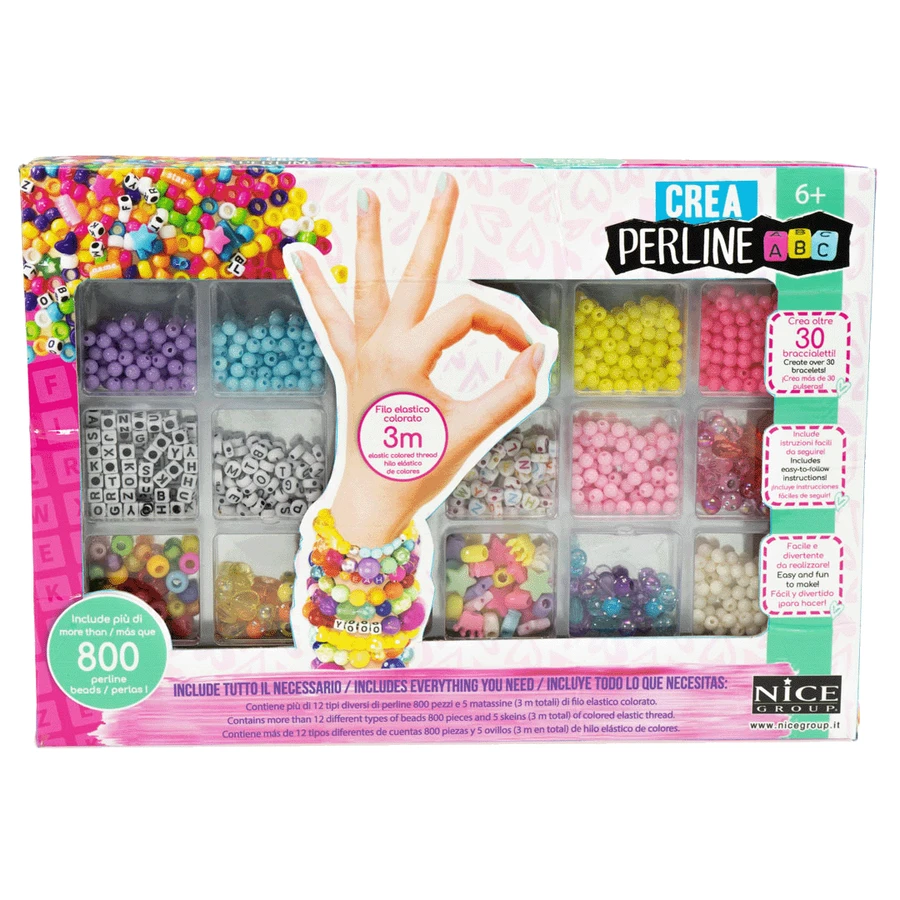 Creative DIY kit - necklaces and beaded bracelets, 800 pieces, ABC Beads