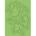 Kratzerset mit Schleifblöcken - Dinosaurier
