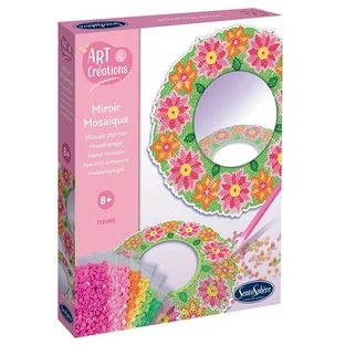 Kit creativo con diamantes / strass - Espejo mosaico flor - Sentosfera