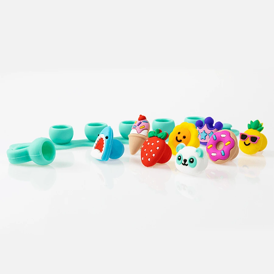 Zestaw bransoletek i pierścionków Pop-it Plip Charms z zawieszkami Pop-it, fioletowy: ceny i cechy