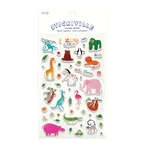 Stickiville Zoo Crew pluizige stickers