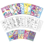 Creative unicorn stickers set, stick on numbers