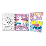 Creative unicorn stickers set, stick on numbers