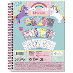 Creative unicorn stickers set, stick on numbers