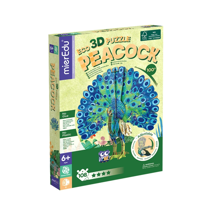 ECO 3D Puzzle - Paun (deluxe)