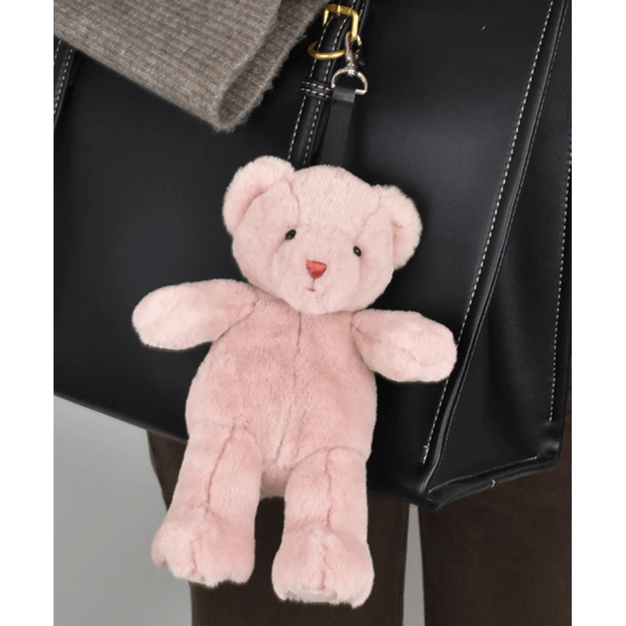 Teddy bear - adorable keyring, 20 cm, Powder pink