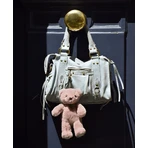 Teddy bear - adorable keyring, 20 cm, Powder pink