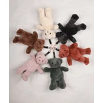 Teddy bear - adorable keyring, 20 cm, Powder pink