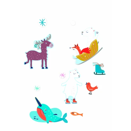 Set of stickers - Polar