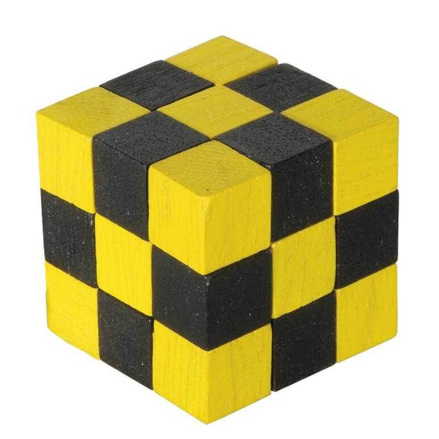 Colorful snake cube