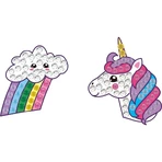 Set créatif super rapide, autocollants BIG DOTZ - Coucou, nuage et licorne
