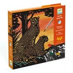 Creative workshop with Djeco watercolor pencils, Backlight