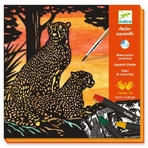 Creative workshop with Djeco watercolor pencils, Backlight