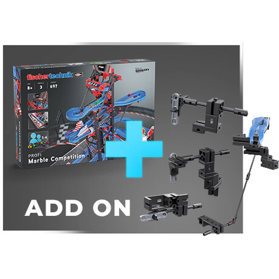 Kit d'achèvement STEM pour la course de billes de métal - Intrecerea, Fischertechnik