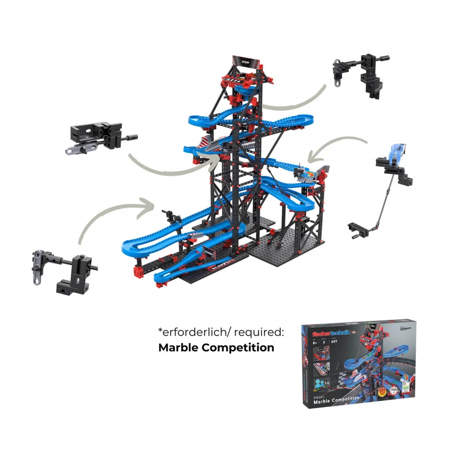 Kit d'achèvement STEM pour la course de billes de métal - Intrecerea, Fischertechnik