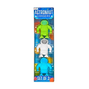 Astronauten-Radiergummis - 3er-Satz