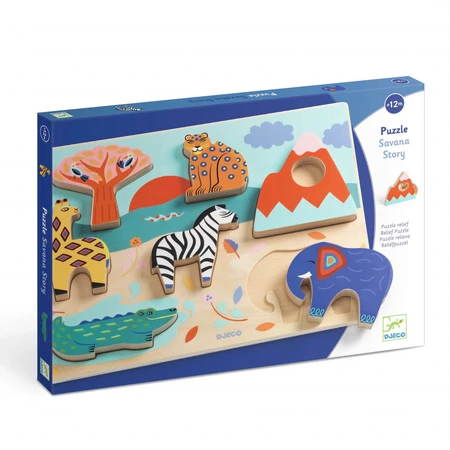 Savana puzzle, Djeco