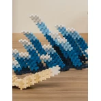 Jeu de construction Plus-Plus, tube pour créer une peinture, Inspiré par Hokusai