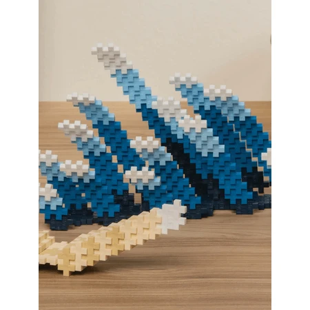 Jeu de construction Plus-Plus, tube pour créer une peinture, Inspiré par Hokusai
