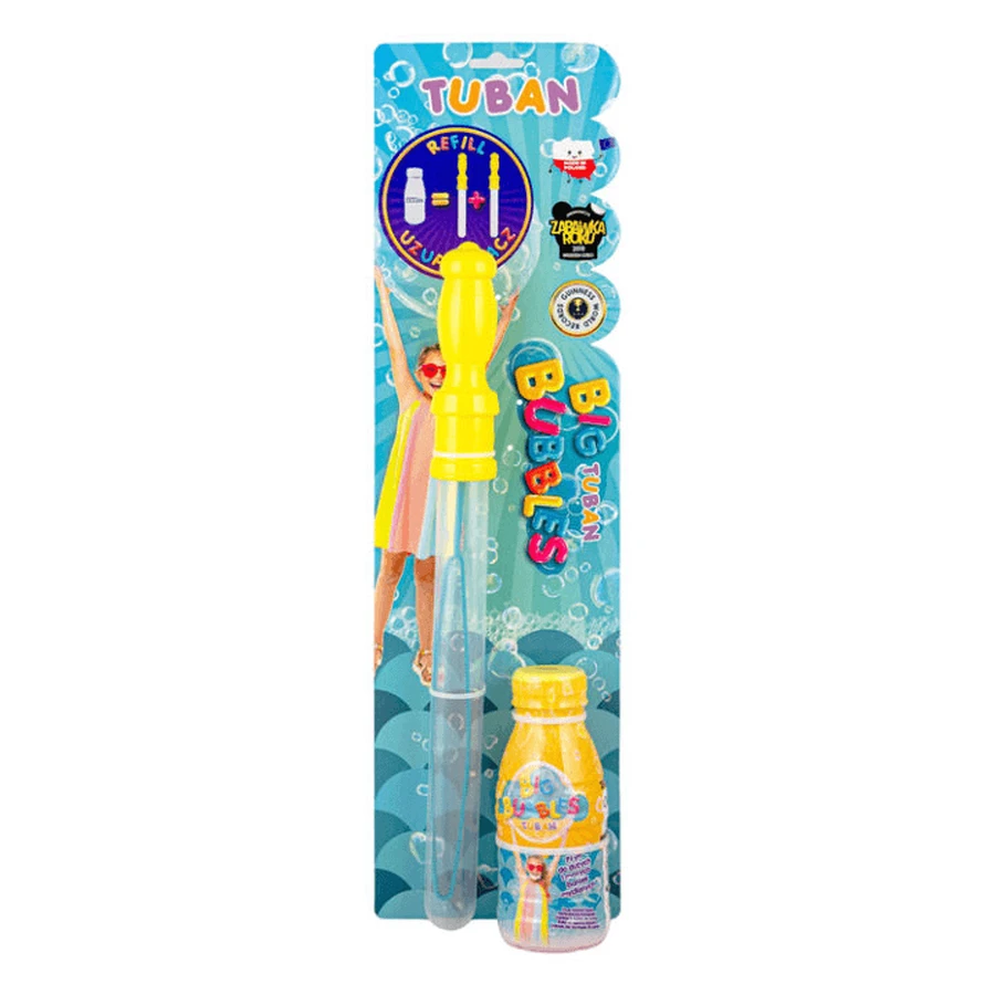 Giant soap balloons set - sword accessory + 250 ml solution