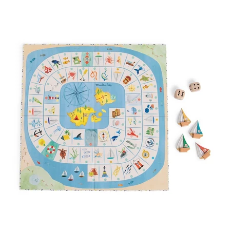 Bordspel Reis naar schateiland, Moulin Roty