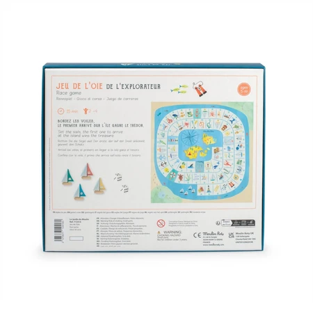 Bordspel Reis naar schateiland, Moulin Roty