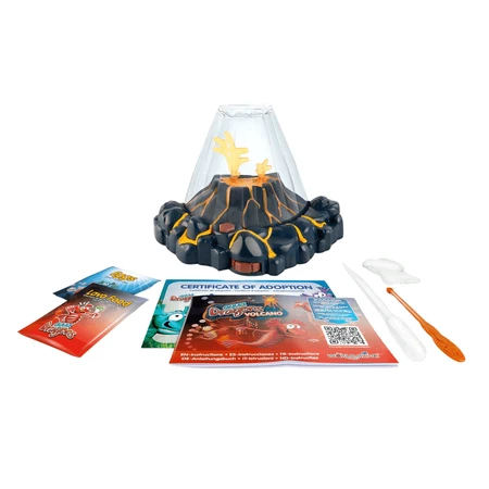 STEM Educational Set - AQUA DRAGONS® Habitat VULCAN with lava - aquarium with LED and red Aqua Dragons