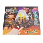 STEM Educational Set - AQUA DRAGONS® Habitat VULCAN with lava - aquarium with LED and red Aqua Dragons