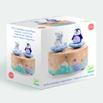 Cutie muzicala magnetica Djeco, Dansul pinguinului cu ursuletul