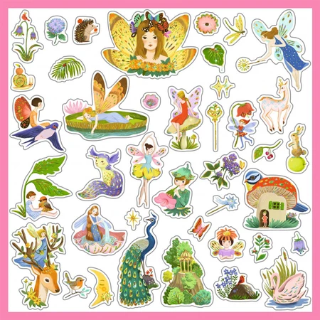 Djeco Metal Stickers Fantastic Beasts