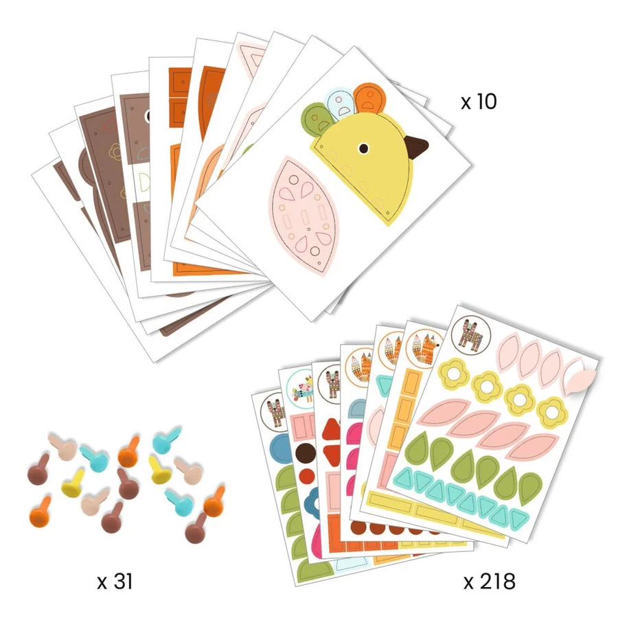 Creative game Giant Animals, Djeco