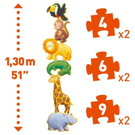 Djeco giant wild animals puzzle