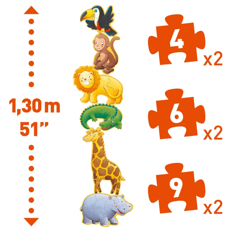 Djeco giant wild animals puzzle