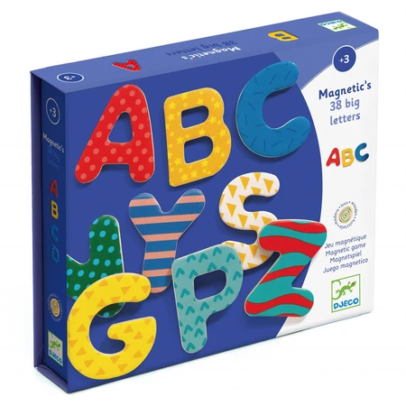 38 Colorful magnetic letters for kids