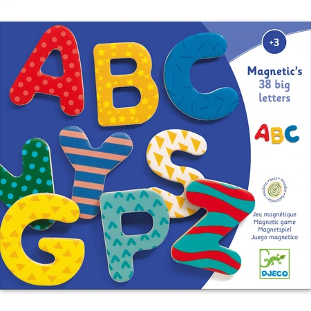 38 Colorful magnetic letters for kids