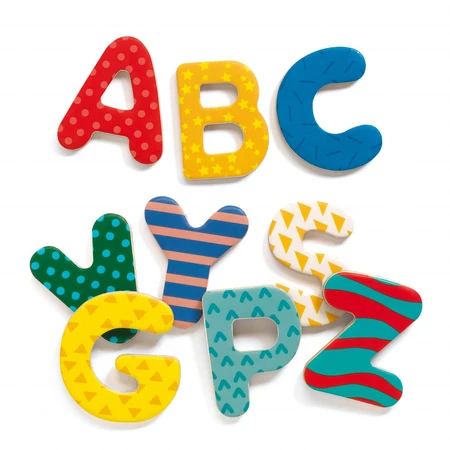 38 Colorful magnetic letters for kids