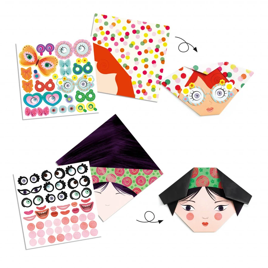 Personnages en origami Djeco