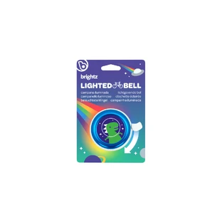 Bicycle bell with multicolored LED lights, blue