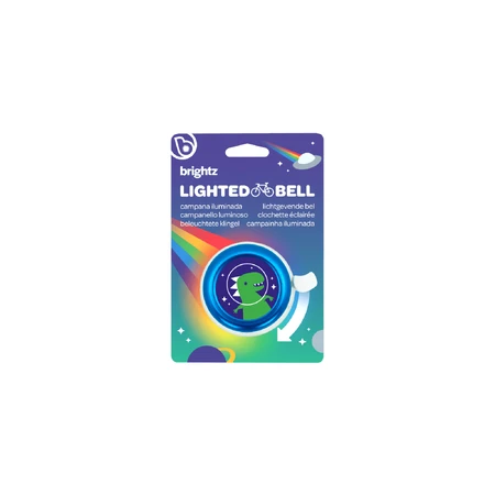 Bicycle bell with multicolored LED lights, blue